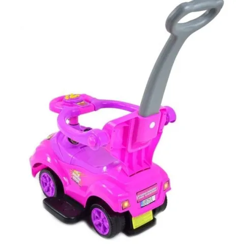 JEŹDZIK, ODPYCHACZ Z DŹWIĘKAMI MEGA CAR 6W 1 Z DASZKIEM/TC202
