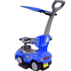 JEŹDZIK, ODPYCHACZ Z DŹWIĘKAMI MEGA CAR 6W 1 Z DASZKIEM/TC202