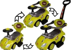 Jeździk z Pchaczem Mega Car 3w1 Żółty