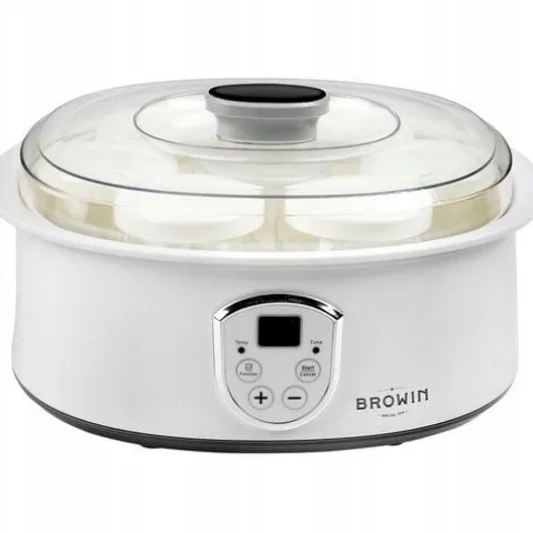 JOGURTOWNICA TERMOSTAT + SŁOIKI 20W 801015 BROWIN