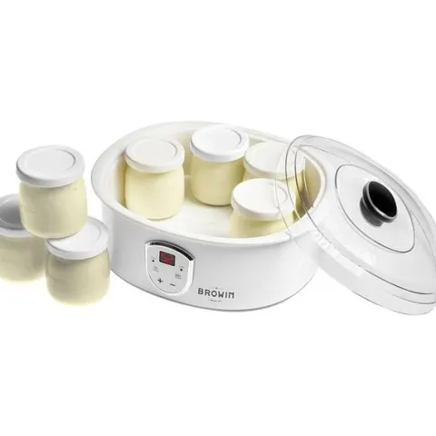 JOGURTOWNICA TERMOSTAT + SŁOIKI 20W 801015 BROWIN