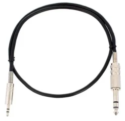 Kabel audio sygnałowy mini Jack 3,5 mm Jack 6,3 mm stereo AUX 50 cm pro snake