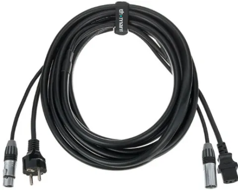 Kabel hybrydowy zasilająco-sygnałowy mikrofonowy XLR IEC 5m the sssnake