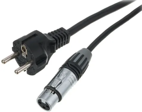 Kabel hybrydowy zasilająco-sygnałowy mikrofonowy XLR IEC 5m the sssnake