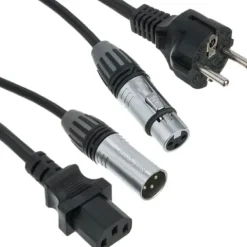 Kabel hybrydowy zasilająco-sygnałowy mikrofonowy XLR IEC 10m the sssnake