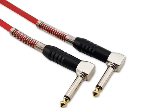 Kabel instrumentalny JACK 6,3mm kątowy 1,5m Red's Music GC0315C-RED PL