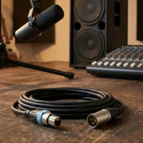 Kabel mikrofonowy XLR XLR 2,5 m 0,22 mm Rean Neutrik Miedź Cordial CCM 2,5 FM