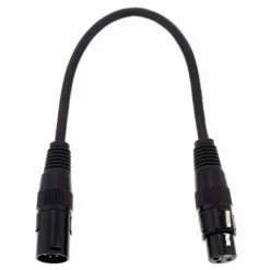 Kabel przejściówka DMX do świateł oświetlenia XLR 5-pin XLR 3-pin pro snake