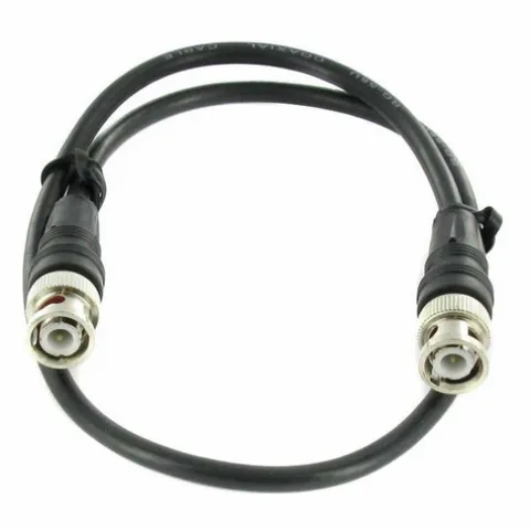 Kabel przewód antenowy BNC 0,5 m czarny 50 Ohm RG58 pro snake