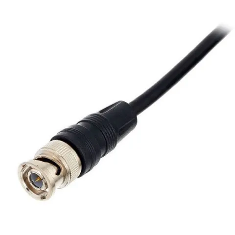 Kabel przewód antenowy BNC 0,25 m czarny 50 Ohm RG58 pro snake
