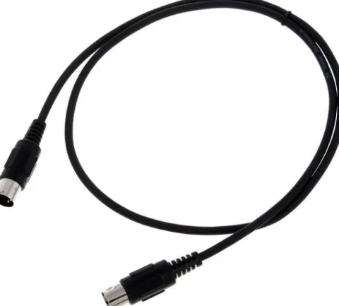 Kabel przewód audio sygnałowy MIDI DIN 5 pin 1 m the sssnake SK366-1-BLK