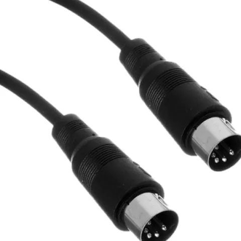 Kabel przewód audio sygnałowy MIDI DIN 5 pin 1 m the sssnake SK366-1-BLK