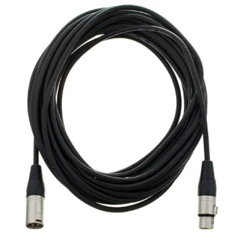 Kabel przewód DMX do świateł oświetlenia XLR XLR 10 m 110 Ohm 3 pin Czarny