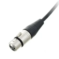 Kabel przewód DMX do świateł oświetlenia XLR XLR 10 m 110 Ohm 3 pin Czarny