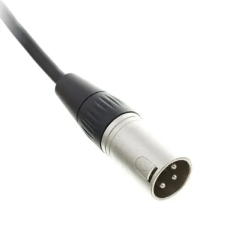 Kabel przewód DMX do świateł oświetlenia XLR XLR 10 m 110 Ohm 3 pin Czarny