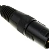 Kabel przewód DMX do świateł oświetlenia XLR XLR 10 m 110 Ohm 3 pin Czarny