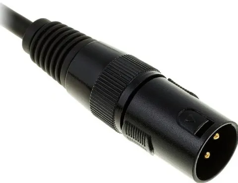 Kabel przewód DMX do świateł oświetlenia XLR XLR 10 m 110 Ohm 3 pin Czarny