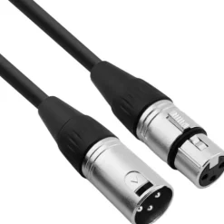 Kabel przewód mikrofonowy XLR XLR 10 m 0,22 mm AWG 24 czarny