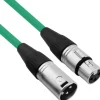Kabel przewód mikrofonowy XLR XLR 3 m 0,23mm zielony Red's Music MC0130-GR PL