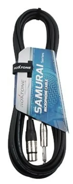 Kabel przewód mikrofonowy XLR JACK 6,3mm 10 m Roxtone SAMURAI SMXJ210L10