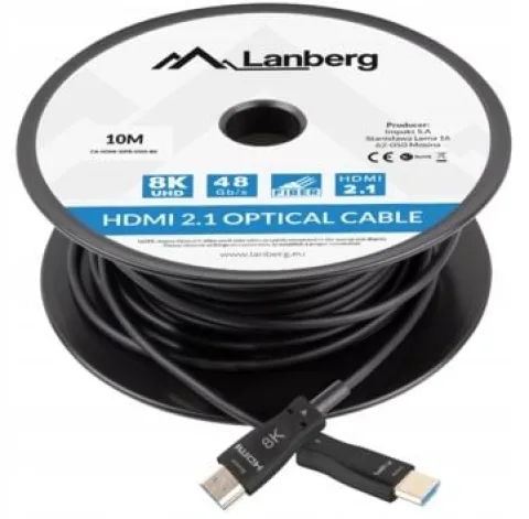 KABEL PRZEWÓD PRZYŁĄCZE HDMI V2.1 8K 144HZ ETHERNET OPTYCZNY HDR AOC 10M