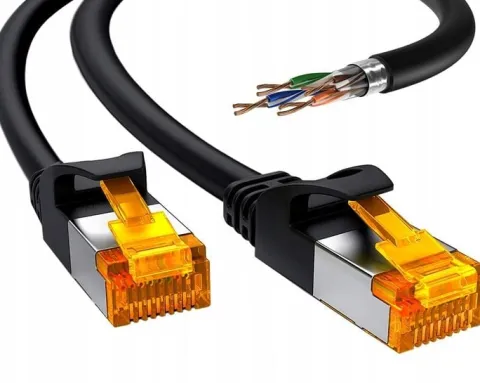 KABEL SIECIOWY INTERNETOWY LAN ETHERNET PATCHCORD RJ45 S/FTP 10Gb CAT6a 20M