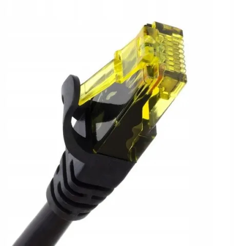 Kabel Sieciowy Lan Cat6 Przewód Internetowy Cat 6 UTP RJ45 Kat Czarny 25 m