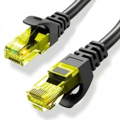 Kabel Sieciowy Lan Cat6 Przewód Internetowy Cat 6 UTP RJ45 Kat Czarny 25 m