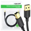 Kabel USB UGREEN US135 2m DO Drukarki Pozłacany Czarny