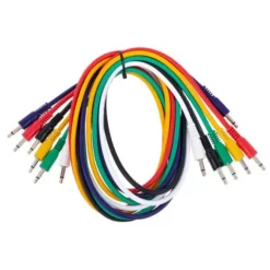 Kable do krosownicy Patch Set Eurorack mini Jack 3,5 mm mono 90 cm 6 szt.