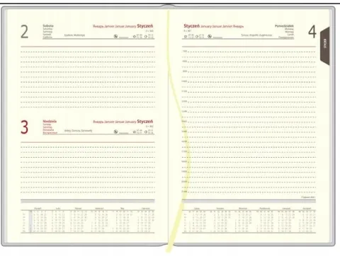 KALENDARZ A5 2026 DZIENNY terminarz Z NADRUKIEM UV DLA ELEKTRYKA TWÓJ NAPIS