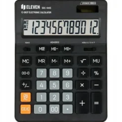 Kalkulator biurowy ELEVEN SDC-444S 12- cyfrowy czarny jak CITIZEN