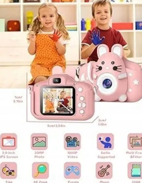 KAMERA DLA DZIECI APARAT FOTOGRAFICZNY CYFROWY 1080P HD EKRAN 2,0CALA 32GB