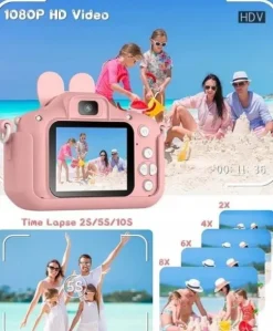 KAMERA DLA DZIECI APARAT FOTOGRAFICZNY CYFROWY 1080P HD EKRAN 2,0CALA 32GB