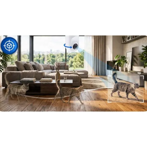 Kamera IP obrotowa 5MP niania elektroniczna Berdsen BD-941 biała