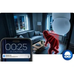 Kamera IP obrotowa 3MP niania elektroniczna Berdsen BD-940 biała
