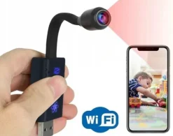 Kamera kamerka szpiegowska WiFi draVires IP mini USB + naklejka