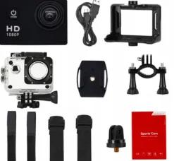 Kamera sportowa 1080p czarna
