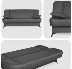 Kanapa sofa Sara ekoskóra rozkładana wersalka spania łóżko Family Meble
