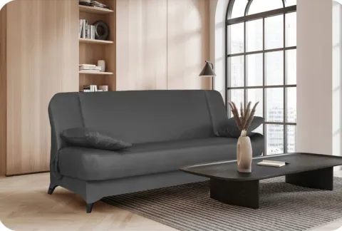 Kanapa sofa Sara ekoskóra rozkładana wersalka spania łóżko Family Meble