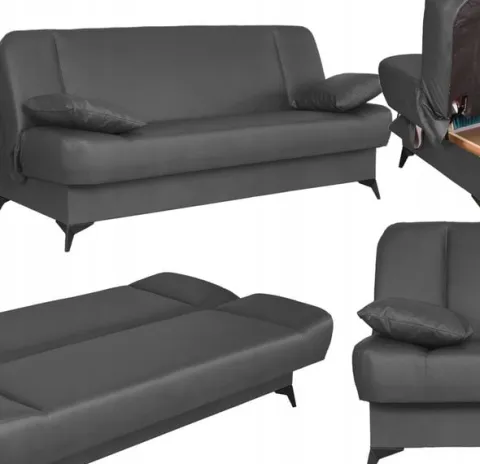 Kanapa sofa Sara ekoskóra rozkładana wersalka spania łóżko Family Meble