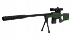 KARABIN PISTOLET SNAJPERSKI SNAJPER NA KULKI ŻELOWE LUNETA 16X OGROMNY 79CM