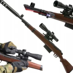 KARABIN SNAJPERSKI PISTOLET NA KULKI PLASTIKOWE Z LUNETĄ LASEREM + GRATISY