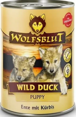 Karma dla szczeniąt bez sztucznych dodatków Wolfsblut Kaczka i bataty 395g