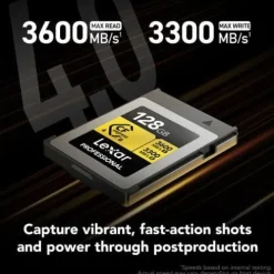 Karta Pamięci Lexar GOLD CFexpress 4.0 Type B 128GB 3600 MB/s 8K RAW