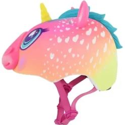 Kask juniorski C-PREME SUPER RAINBOW CORN Pink 48-52 cm
