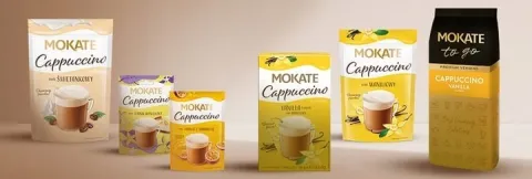 Kawa Cappuccino Instant Vending Orzech Laskowy Duże Opakowanie 1KG MOKATE