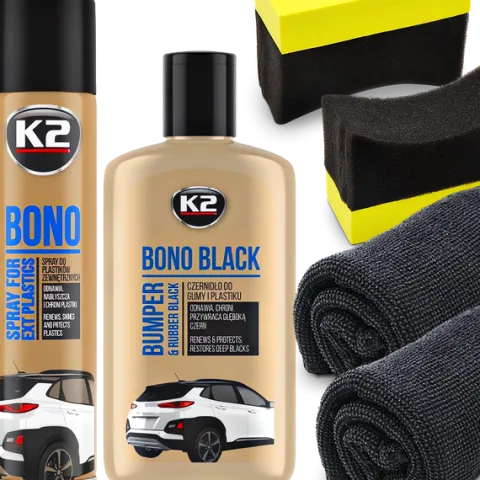 K2 Bono Zestaw Czernidło Dressing Do Opon Renowacja Plastików Zderzaków 5w1