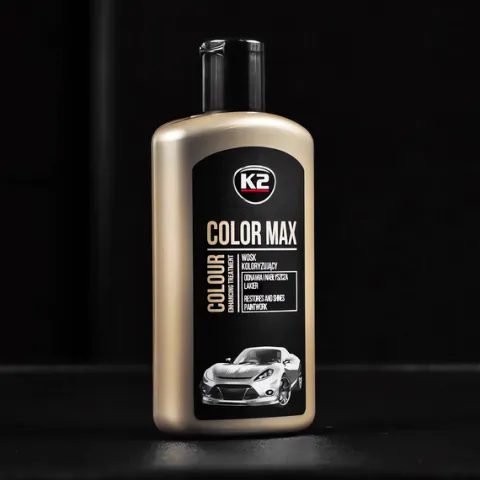 K2 COLOR MAX 250ML WOSK KOLORYZUJĄCY DO LAKIERU REGENERUJĄCY CZARNY