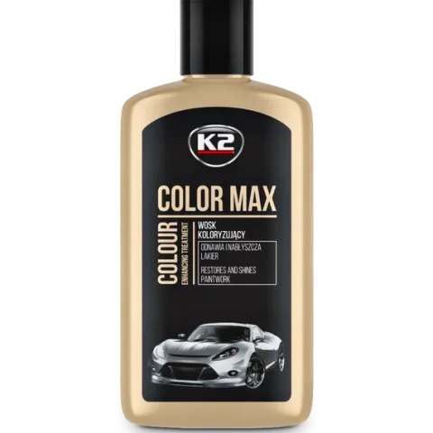 K2 COLOR MAX 250ML WOSK KOLORYZUJĄCY DO LAKIERU REGENERUJĄCY CZARNY